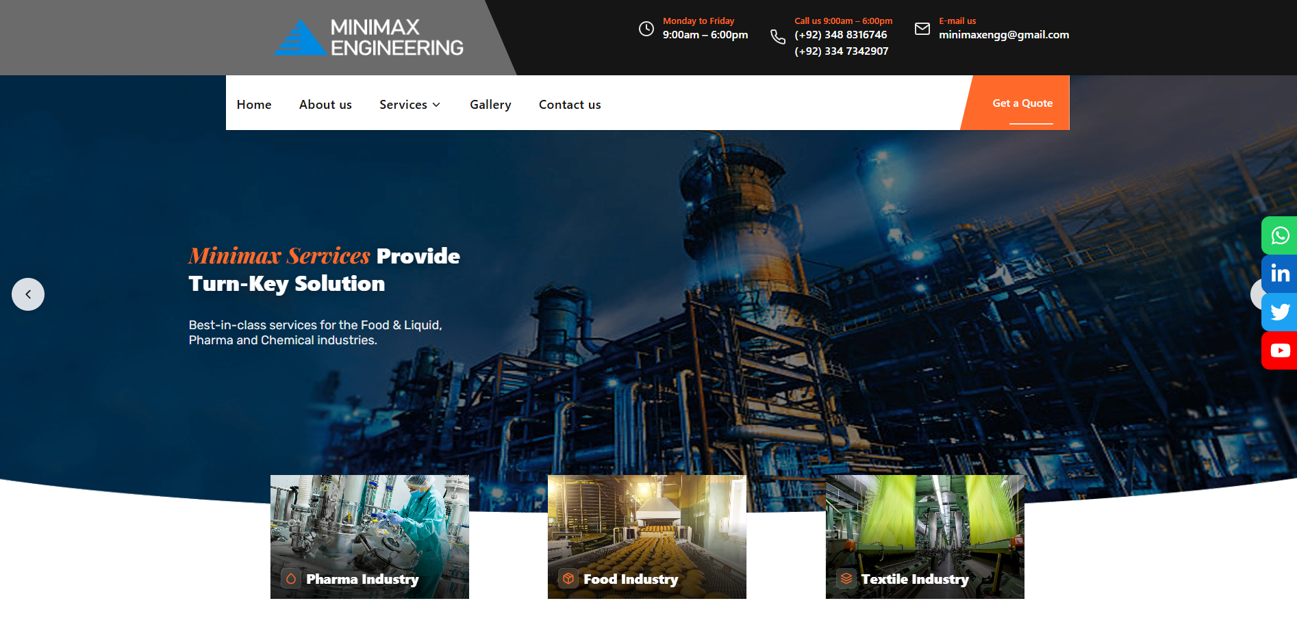 Minimax Engineering project
